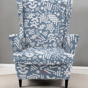 ELASTYCZNY POKROWIEC NA FOTEL USZAK IKEA - Pixel