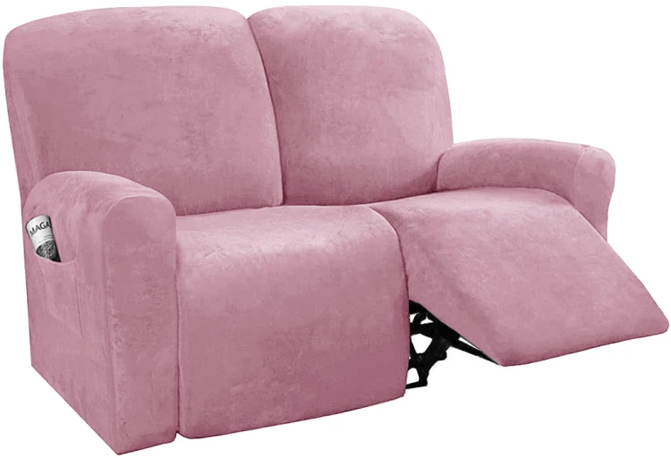 Aksamitny - welurowy pokrowiec na fotel rozkładany relaks -  KINDNESS - 2s.jpg