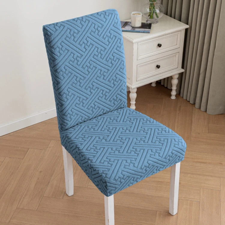 Żakardowy pokrowiec na krzesło - cross-tee - Niebieski.jpg