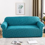 Stylowy - pałacowy pokrowiec na kanapę - sofę - MORSKI