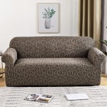 Stylowy - pałacowy pokrowiec na kanapę - sofę - CIEMNY SZARY