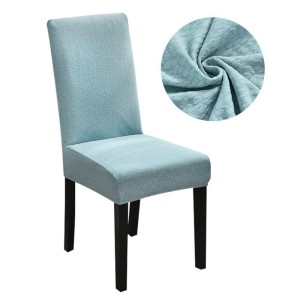 Mięciutki pokrowiec na krzesło - JASNY NIEBIESKI