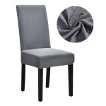 Mięciutki pokrowiec na krzesło - SZARY