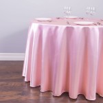 OBRUS NA OKRĄGŁY STÓŁ - ZMYWALNY - BRZOSKWINIOWY