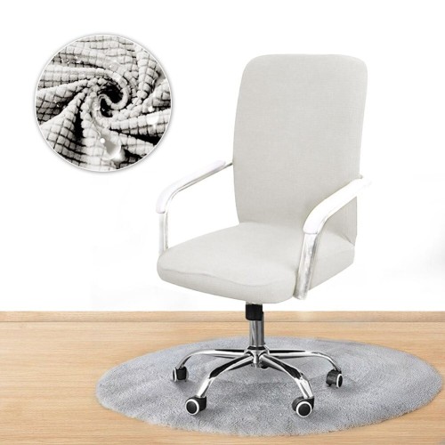 POKROWIEC NA FOTEL BIUROWY - ŻAKARDOWY - BIAŁY.jpg