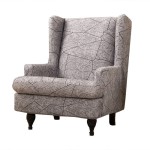 ELASTYCZNY POKROWIEC NA FOTEL USZAK IKEA - SZARY KAMIEŃ