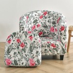 POKROWIEC NA FOTEL KLUBOWY - RÓŻYCZKI