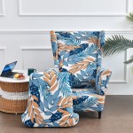 Pokrowiec na fotel skandynawski uszak - WODOROSTY