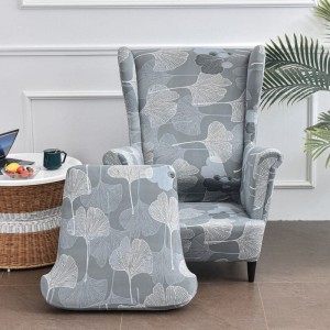 Pokrowiec na fotel skandynawski uszak - DELIKATNE LISTKI