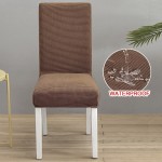 Żakardowy pokrowiec na krzesło wodoodporny - KHAKI