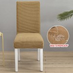 Żakardowy pokrowiec na krzesło wodoodporny - CAMEL