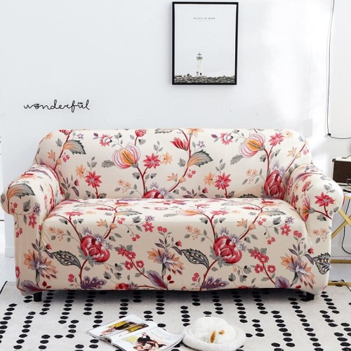 Pokrowiec na kanapę IKEA - CZERWONE PĄKI.jpg