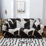 Pokrowiec na kanapę z gumką  IKEA - CZARNO BIAŁY GRES