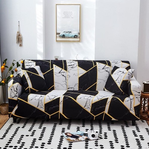 Pokrowiec na kanapę IKEA - CZARNO BIAŁY GRES.jpg