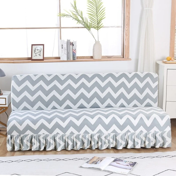Pokrowiec na wersalkę finkę długi z falbanką - ZYGZACZEK.jpg