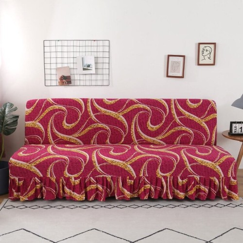 Pokrowiec na wersalkę finkę długi z falbanką - WSTĄŻKI.jpg