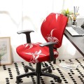 Pokrowiece na krzesło fotel obrotowy - CZERWONY LISTKI.jpg