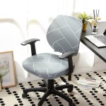 Pokrowiec dwuczęściowy na fotel krzesło obrotowe - PARKIET STALOWY