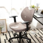 Pokrowiec dwuczęściowy na fotel krzesło obrotowe - PIÓRKA
