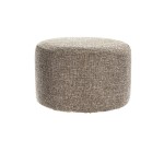 Pokrowiec na mały okrągły podnóżek - pufę IKEA - KAWA Z MLEKIEM