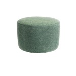 Pokrowiec na mały okrągły podnóżek - pufę IKEA - MIĘTOWY