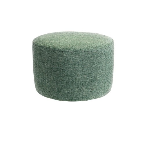 Pokrowiec na mały okrągły podnóżek - pufę IKEA - MIĘTOWY.jpg