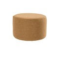 Pokrowiec na mały okrągły podnóżek - pufę IKEA - KAMELOWY.jpg