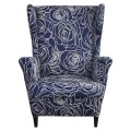 Pokrowiec na fotel uszak IKEA - GRANATOWE RÓŻE.jpg