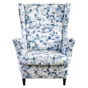 Pokrowiec na fotel norweski uszak IKEA - NIEBIESKIE GAŁĄZKI