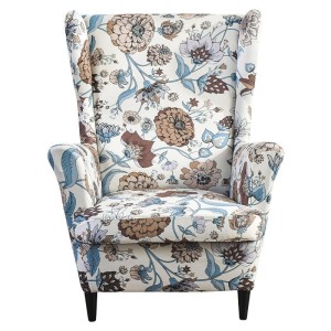 Pokrowiec na fotel norweski uszak IKEA - PRZEKWITNIĘTE PIWONIE