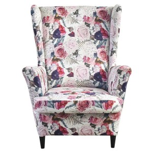 Pokrowiec na fotel norweski uszak IKEA - PIĘKNE RÓŻE