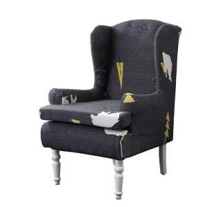 Pokrowiec na fotel uszak hotelowy bankietowy - NIEDŹWIEDŹ POLARNY