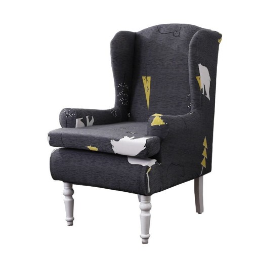 Pokrowiec na fotel uszak hotelowy bankietowy - NIEDŹWIEDŹ POLARNY.jpg