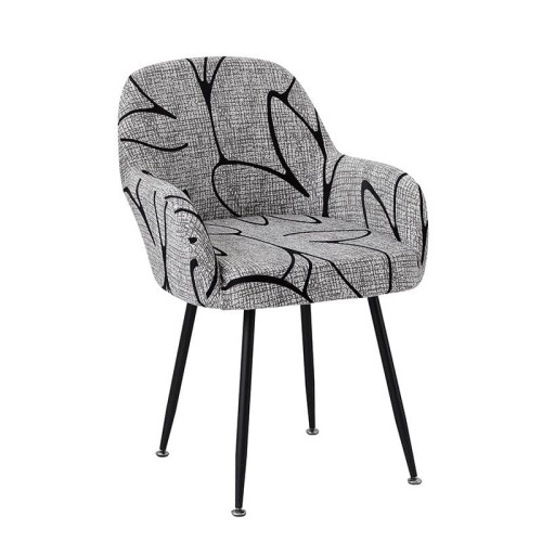 Pokrowiec na krzesło klubowe - SZARE TULIPANY.jpg