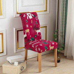 Świąteczny pokrowiec na krzesło - MERRY CHRISTMASS V