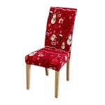 Świąteczny pokrowiec na krzesło - BAŁWANKI