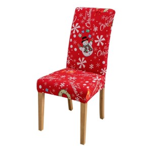 Świąteczny pokrowiec na krzesło - BAŁWANEK