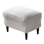 Pokrowiec na pufę - podnóżek - JASNY SZARY