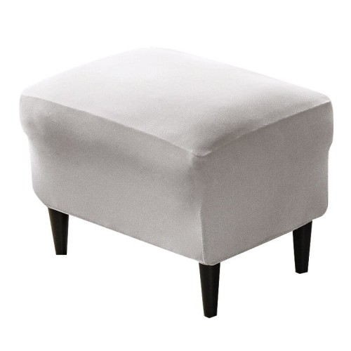 Pokrowiec na podnóżek pufe - JASNY SZARY.jpg