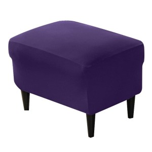 Pokrowiec na pufę - podnóżek - PURPUROWY