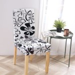 Pokrowiec na krzesło JYSK - BIAŁO SZARA KOŃCZYNKA