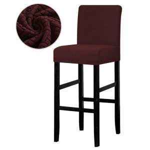 Żakardowy pokrowiec na krzesło barowe - hotelowe - HEATH