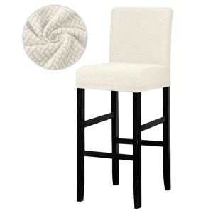 Żakardowy pokrowiec na krzesło barowe - hotelowe - MOON SHELL