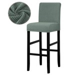 Żakardowy pokrowiec na krzesło barowe - hotelowe - SERAPHINITE