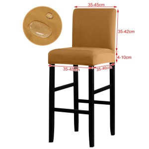 Elastyczny pokrowiec na krzesło barowe - hotelowe - AMBER ROMANCE