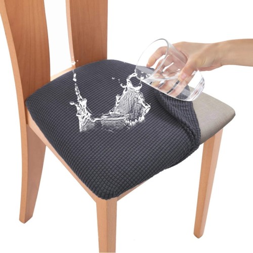 Żakardowy pokrowiec na siedzisko krzesła - kratka - FLINT PURPLE.jpg