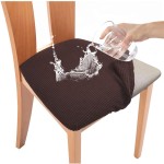 Żakardowy pokrowiec na siedzisko krzesła - kratka - REBEL