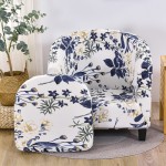 Pokrowiec na fotel klubowy - Blue Blossom.jpg