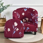 Pokrowiec na fotel klubowy - Red Blossom II.jpg