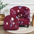 Pokrowiec na fotel klubowy - Red Blossom II.jpg